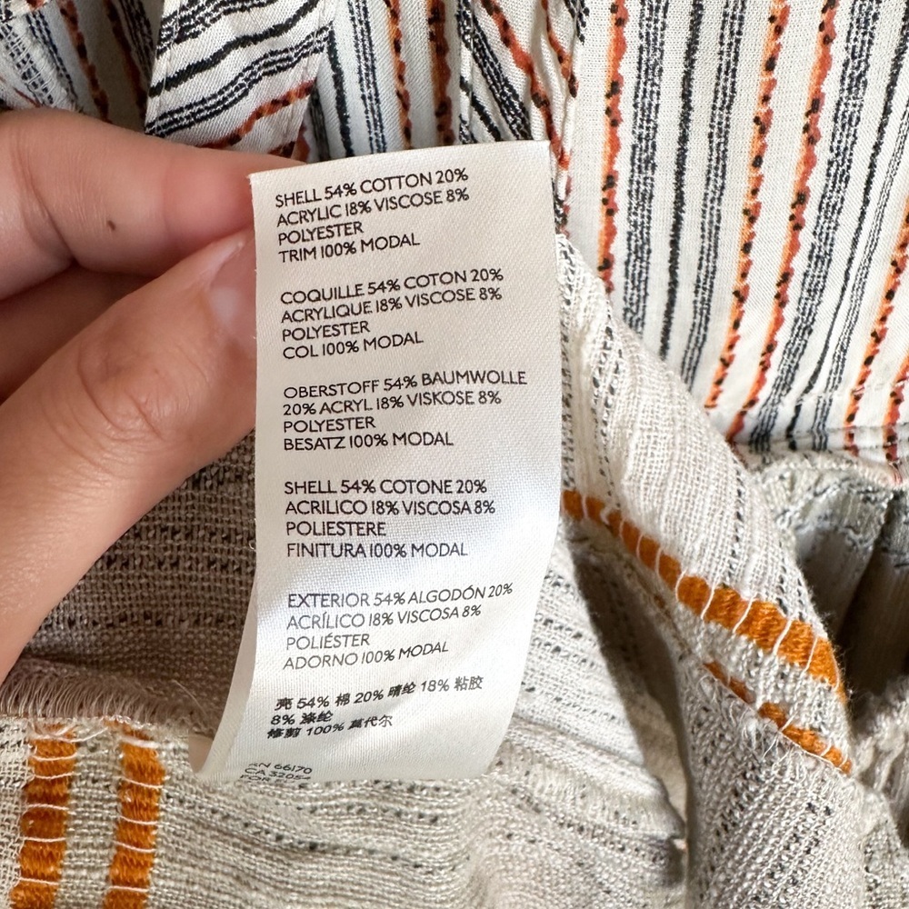Free People Cozy Stripe Mini Bohemian Dress European Summer - Picture 4 of 5